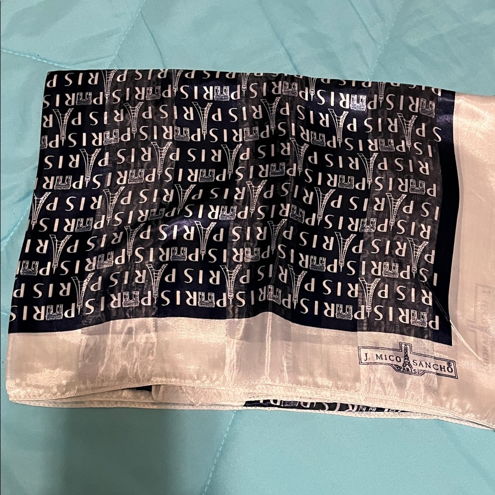 Women's Black and white Paris Scarf by J Micho Sancho